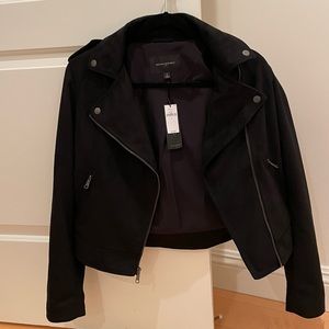 Banana Republic vegan suede moto jacket. Unworn, tag still on. Size small